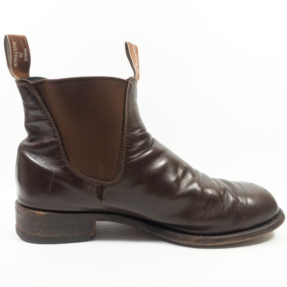 RM Williams Leather Chelsea Boots - Men's Size 11 US / 10 UK H XF Wide - Picture 2 of 11